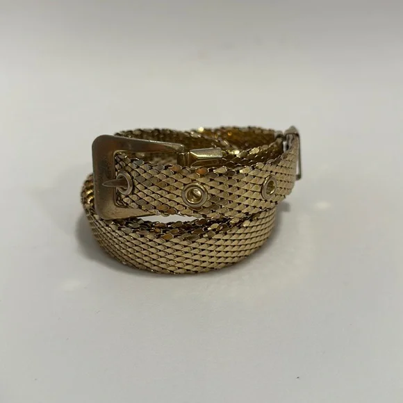 Accessories | Vintage Gold Metal Chainmail Belt | Poshmark display picture 2